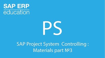 SAP Project System Controlling : Materials part №3 Purchasing and Production Process