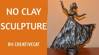 Woman Sculpture without clay/No clay sculpture/Dancing women sculpture