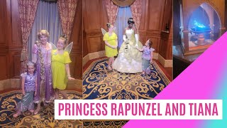 Princess Rapunzel And Princess Tiana Princess Fairytale Hall Magic Kingdom Walt Disney World