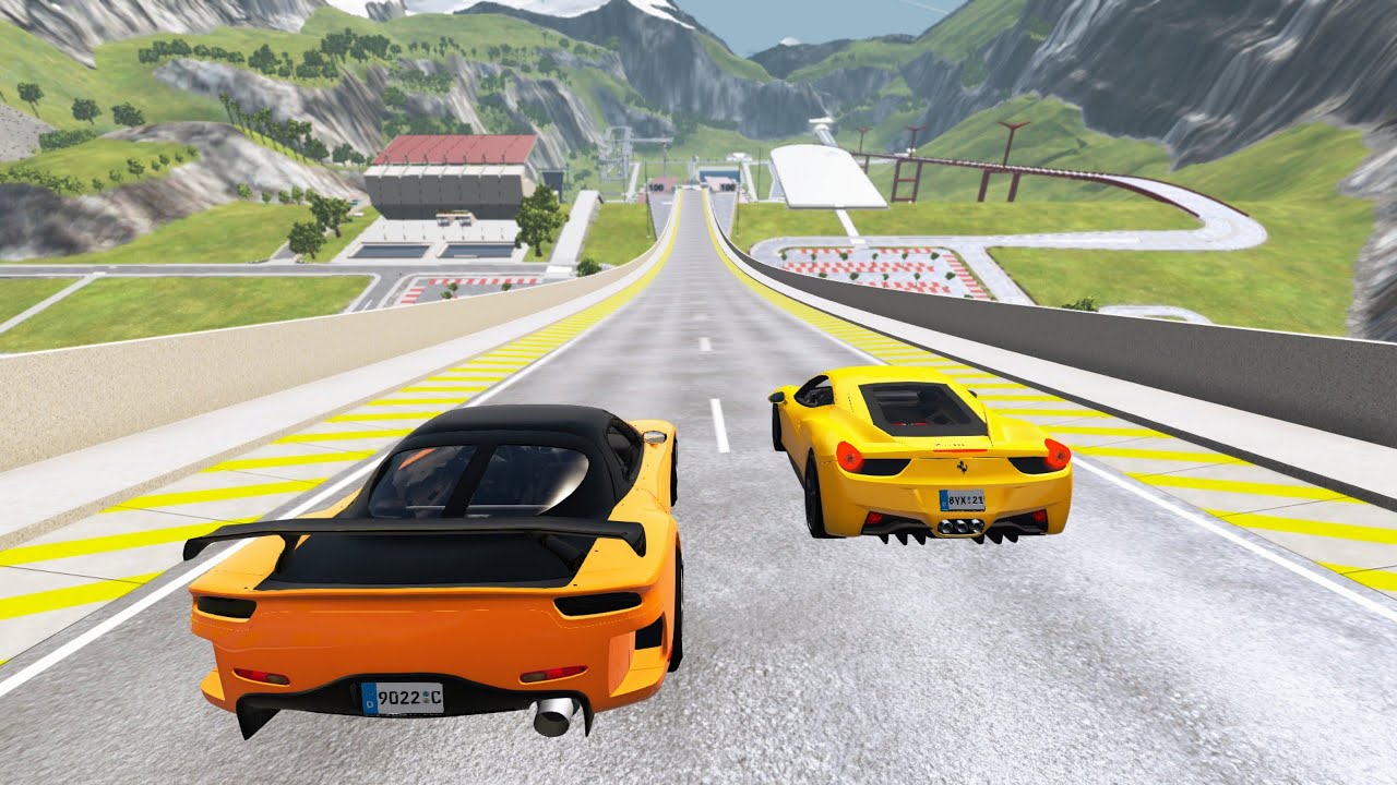 Big Ramp Jumps with Expensive cars 14 SKG stunts YouTube