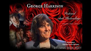 GEORGE HARRISON POSTCARDS AND PHOTOCOLLAGE
