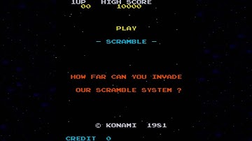Scramble 1981 Konami Mame Retro Arcade Games
