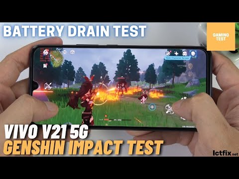 Vivo V21 5G Genshin Impact Gaming test | MediaTek Dimensity 800U, 90Hz Display