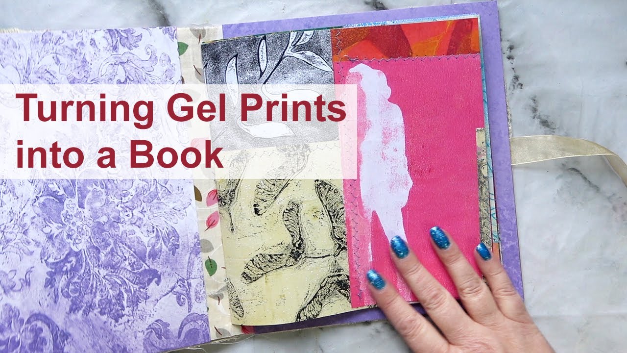 In the Studio: Gelli Plate Printing Folded Book with @jennifiedart