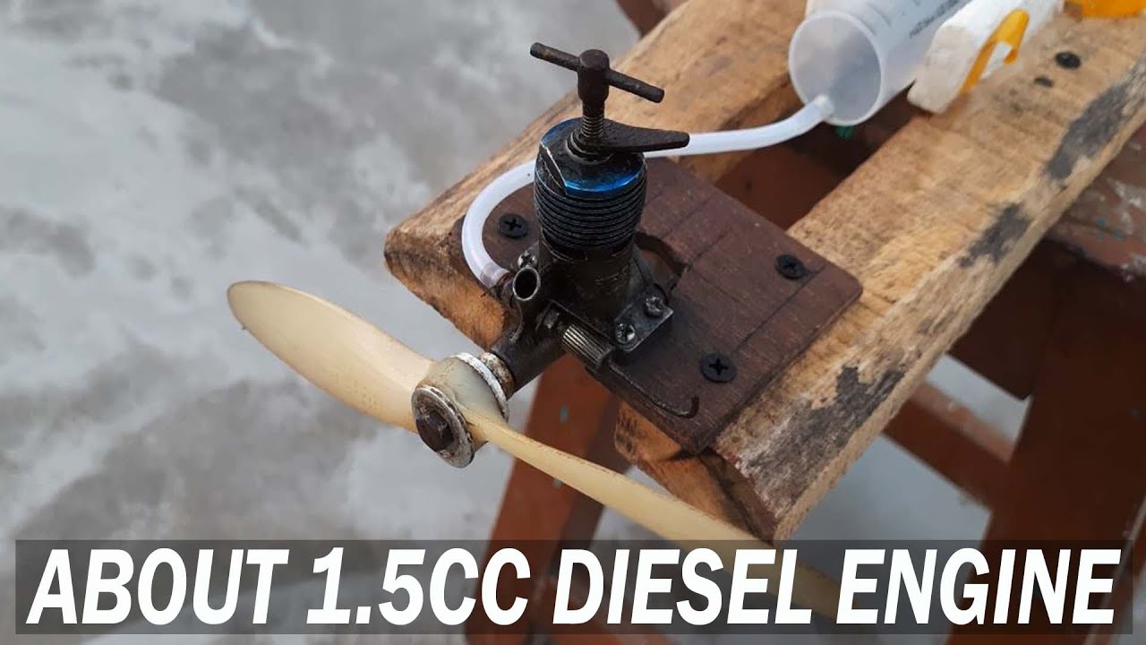 About RC Diesel Engine | 1.5 CC Diesel Engine For RC Plane - YouTube