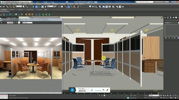 Tutorial on Modeling texturing and lighting an interior in 3ds max using mental ray [ Part 11 ]