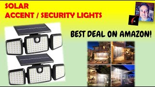 Solar Outdoor Accent and Security Lights by Dimunt