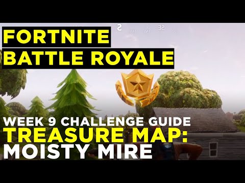 Follow the treasure map found in Moisty Mire - Fortnite Battle Royale Challenge Guide