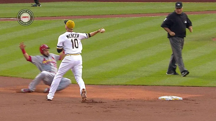 STL@PIT: Pirates turn a 4-6-3 double play in the 1st