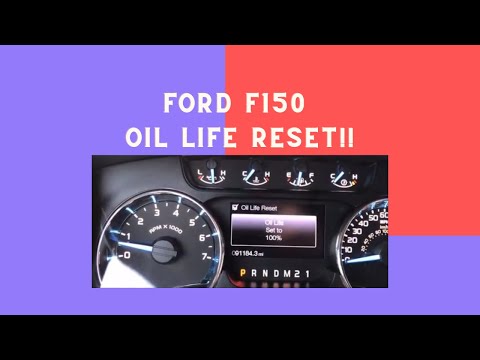 How to Reset the Oil Life Monitoring on a 2011 2014 F150