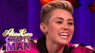 Exclusive Chat: Miley Cyrus Talks VMA Twerking with Alan Carr