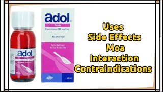 Adol 150 suspension syrup for child fever and pain relief uses and side effects review||Medic Health
