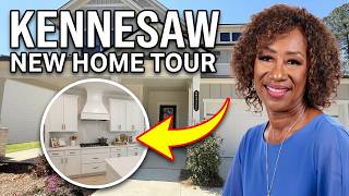 Touring a STUNNING New Construction Home in Kennesaw, GA | Modern Kitchen l Atlanta Suburbs
