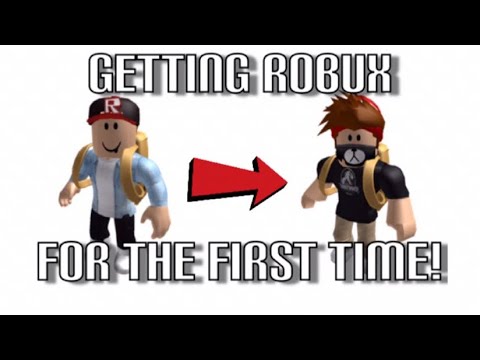 Getting Robux For The First Time Youtube