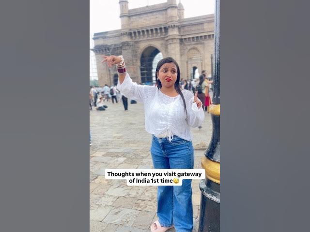 Thoughts in front of gateway of India 😅 #Shorts #Viral #trending