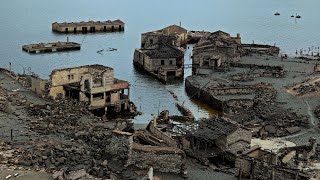 Embalses vacíos en Ourense | La aldea Aceredo emerge de las profundidades de Lindoso