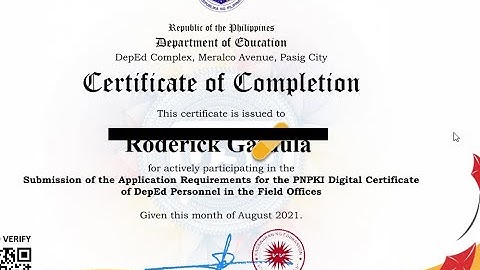 PNPKI e-CERT: HOW TO CHANGE NAME APPEARED