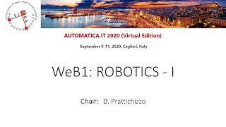 AUTOMATICA.IT 2020: WeB1 - Robotics-I screenshot 2