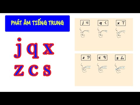 Học phát âm tiếng Trung | Nhóm J,Q,X và Z,C,S