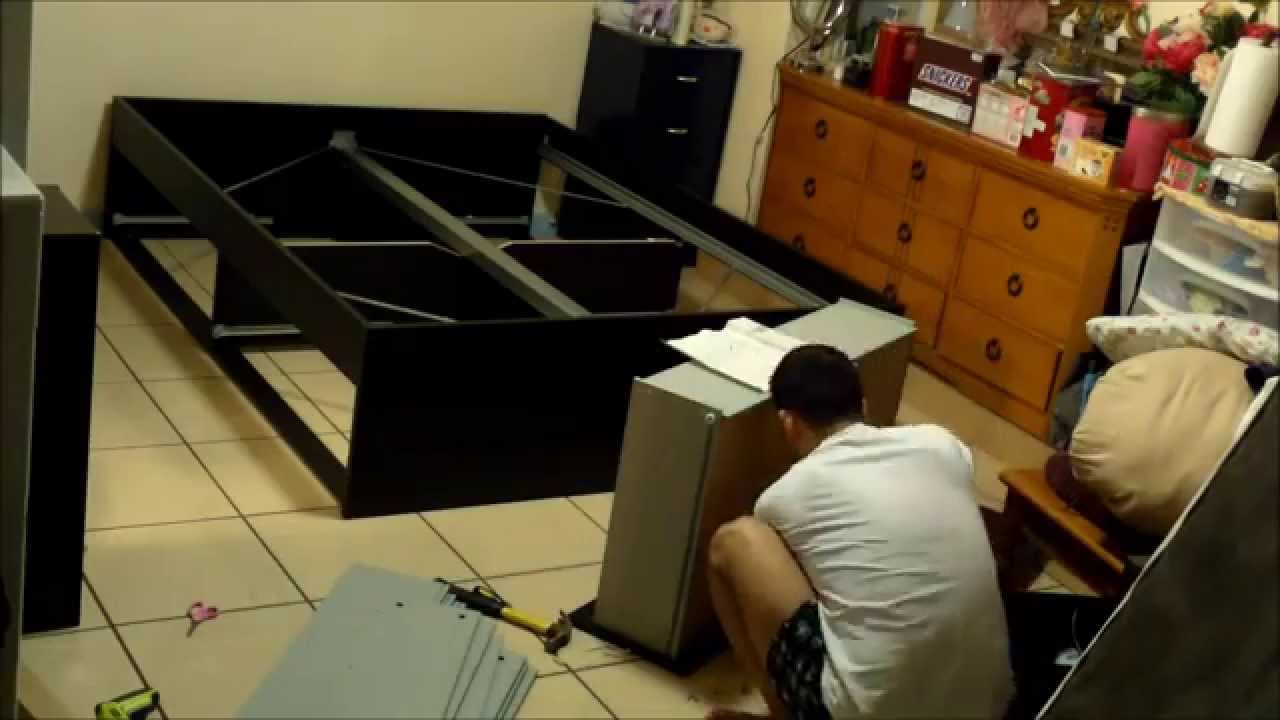 Ikea bed assembly 16x speed time lapse youtube Ikea malm slaapkamer