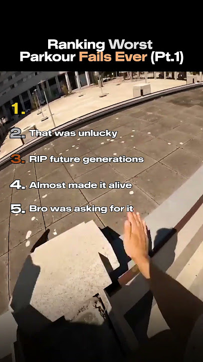 Worst Parkour Fails💀#ranking #parkour #fails