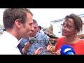 Face  une habitante de saintmartin en colre emmanuel macron promet de revenir avant un an