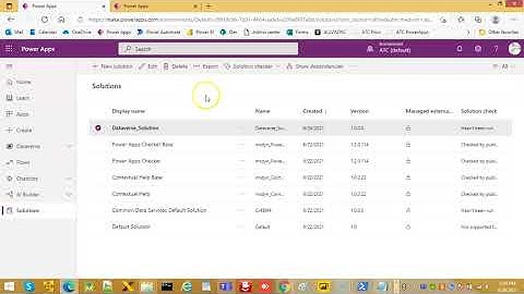 Lesson182 -  Dataverse Export and Import Solution- Power Apps 1000 Videos