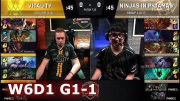 Vitality vs Ninjas in Pyjamas | Game 1 S7 EU LCS Summer 2017 Week 6 Day 1 | VIT vs NIP G1 W6D1