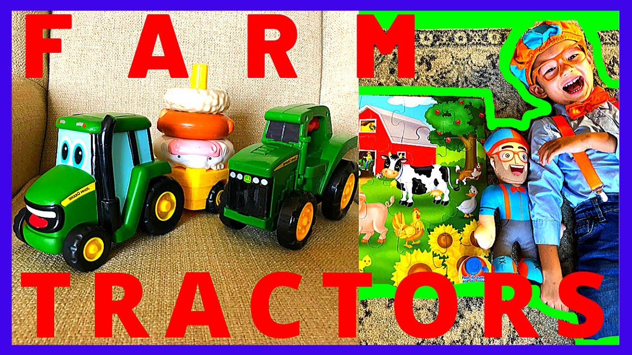 FARM TRACTORS N ANIMALS for Toddler/Children! Blippi's fan ...