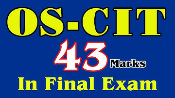 OS-CIT Final Exam 43 Marks #OC_CIT #PCA #OSOU On 27 Oct 2022