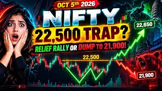 Details Nifty 22,500 Trap or Big Rally | Monday October 5 Nifty Prediction & Key Levels Guide