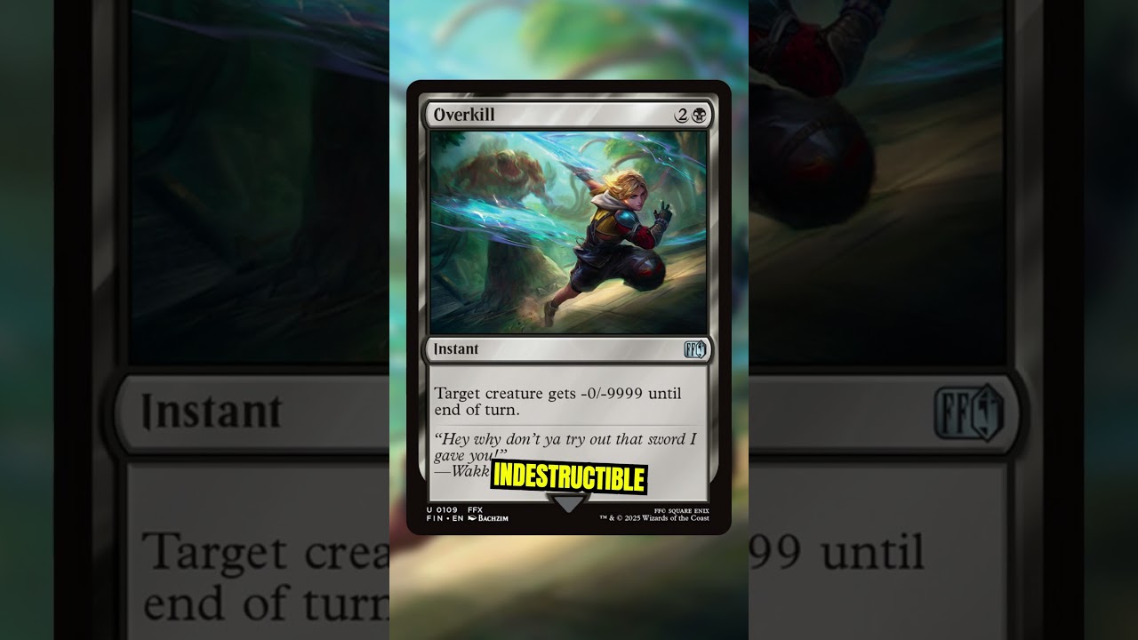mtg final fantasy overkill Overkill Is the Final Fantasy X Card We All Wanted! -9999 #shorts