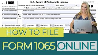 How To File Form 1065 Online (MultiMember LLC & Partnership Tax Form)  How to Use Tax Act!