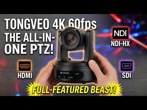 Tongveo 4K 60FPS PTZ Camera Review | Full Features, Setup & Performance Test