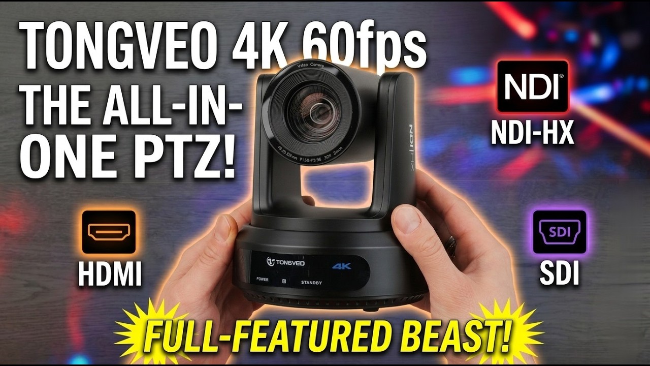 Tongveo 4K 60FPS PTZ Camera Review | Full Features, Setup
