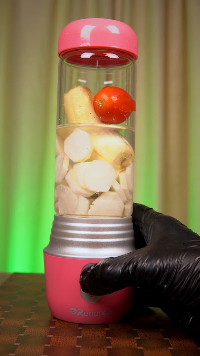 Portable Blender Power Test | Radish Banana Tomato Mix #shorts