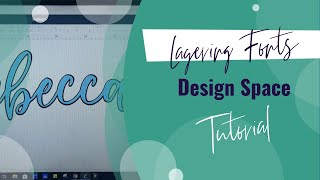 cricut design space how to shadow/layer text tutorial