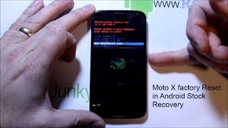 How to enter Stock Android Recovery on your Moto X & Factory Reset