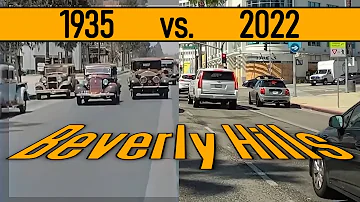 Wilshire Blvd 1935 vs 2022_Beverly Hills, LA_Wonderful California 'Historic' drive