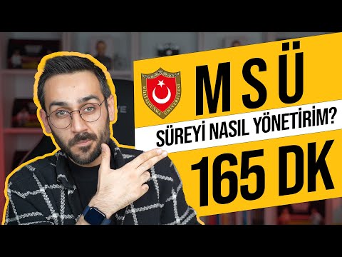 MSÜ’de Süre Yönetimimi Nasıl Yapmalıyım? Mutlaka İzle !