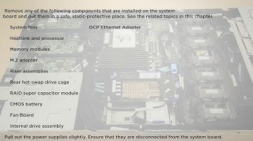 Lenovo ThinkSystem SR655 removing a system board