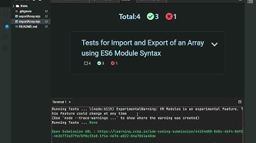 NXT WAVE | Node JS | Import and Export an Array