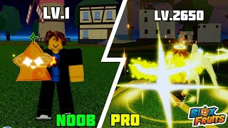 Beating Blox Fruits with Light Fruit ! Lvl 1 to Max Lvl Light V2 Full Angle V4 in Blox Fruits! screenshot 5