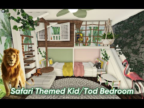 Safari Themed Kid/Tod Bedroom | Bloxburg | WildAtHeartDance