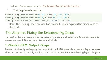 Resolving the Error: Logits and Labels Must Be Broadcastable in TensorFlow LSTM Layers