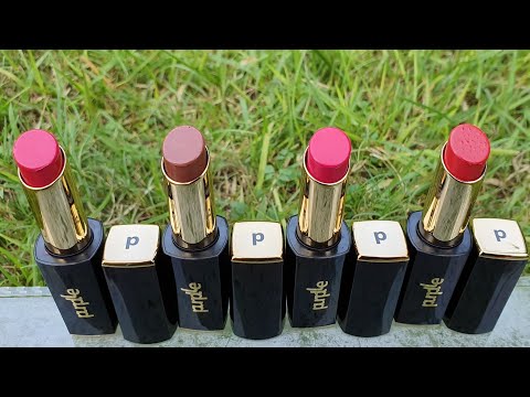 PURPLLE Ultra HD matte lipstick lip swatches & review | best lipstick for WINTERS | RARA |