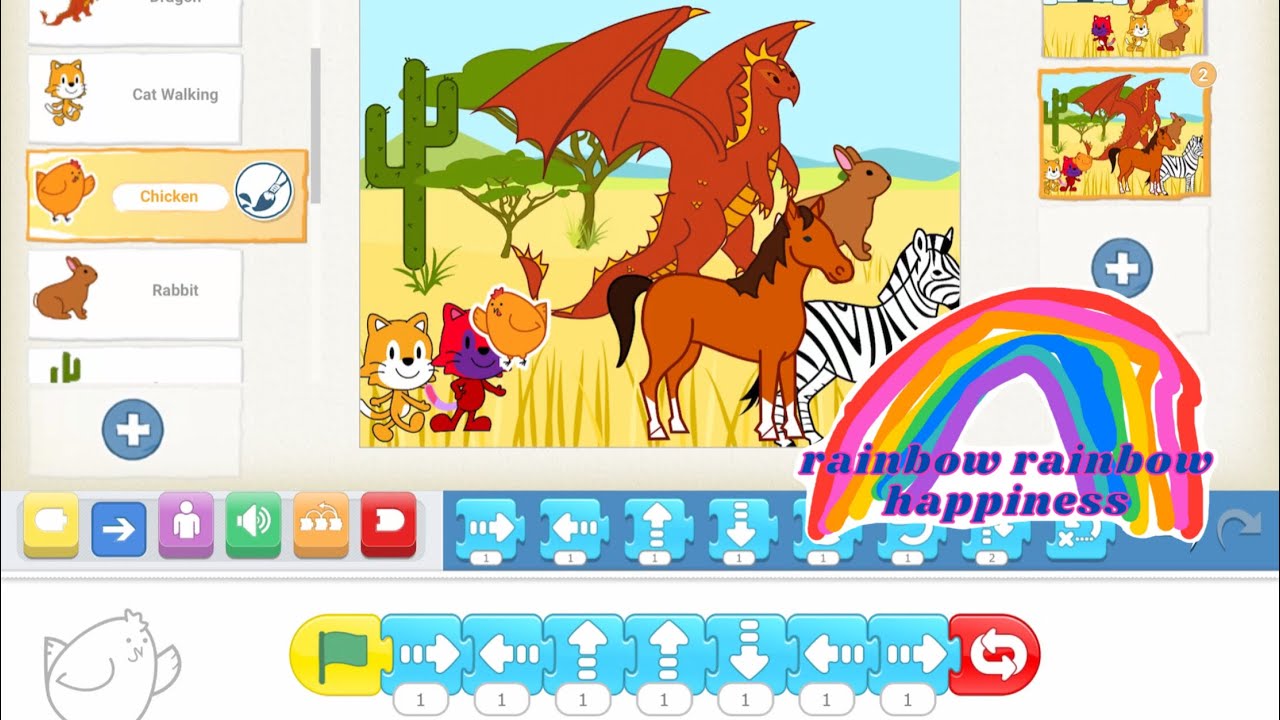 Scratch Jr | 5 Year Old Creates Her First Ever Coding Project | Dancing ...
