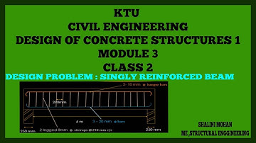 KTU,DESIGN OF CONCRETE STRUCTURES I,DESIGN OF SINGLY REINFORCED BEAM(DESIGN PROBLEM),malayalam
