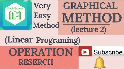 Graphical method || solution of linear programing || (lecture 2) in urdu/hindi