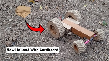 How to make Rc New holland chassis with cardboard || Cardboard New holland at home ||
